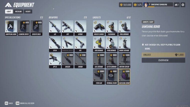 Medium class unlocks