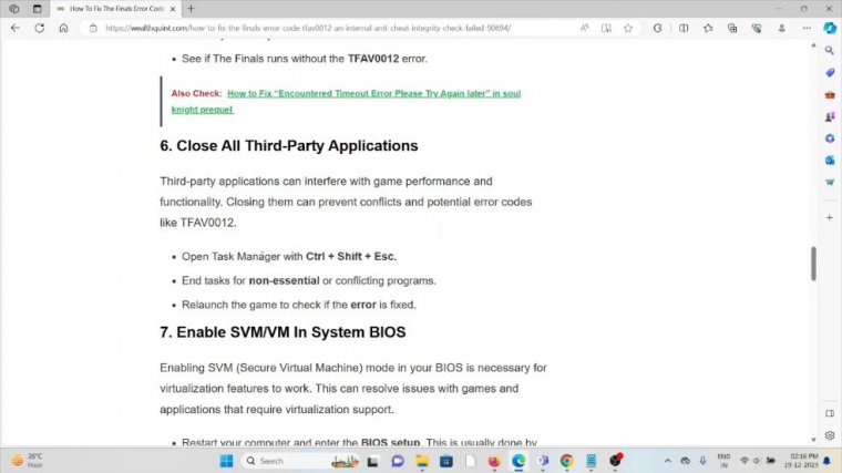 Solution 6:close all third-party applications