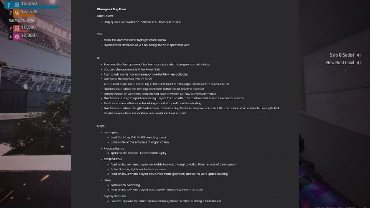 Changes & bug fixes